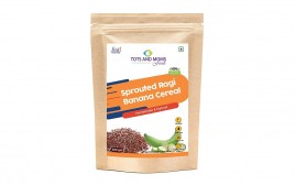 Tots And Moms Foods Sprouted Ragi Banana Cereal  Pack  200 grams